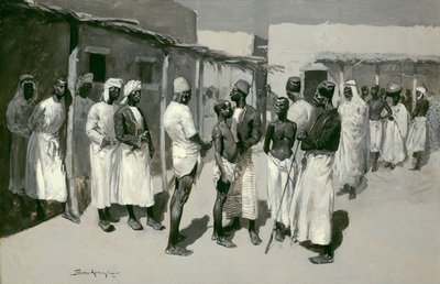 Köle Pazarı by Frederic Remington