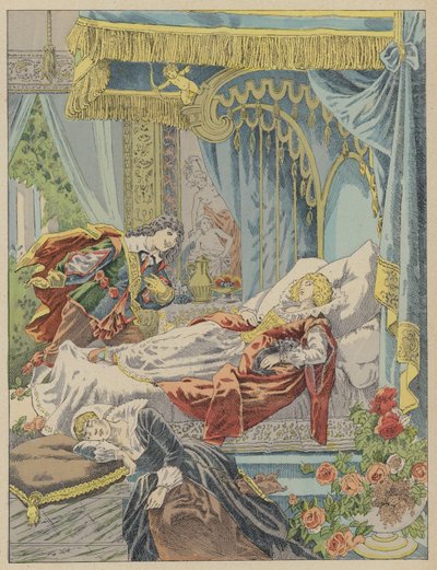 Uyuyan Güzel, Uyuyan Güzel (renkli taş) by Frederic Theodore (after) Lix