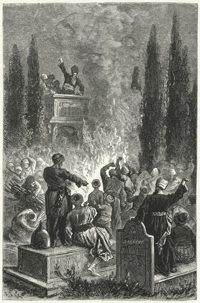 İsmaililerin Buluşması (gravür) by Frederic Theodore (after) Lix