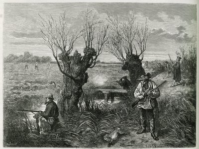 Tavşan avla. Charles Grad tarafından 1884