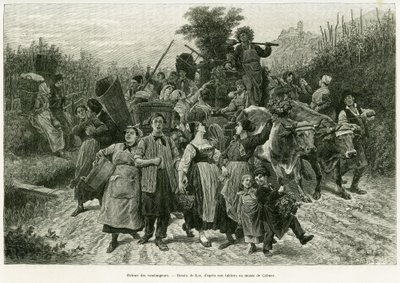 Hasatın dönüşü. Edouard Charton (1807-1890), Hachette, Paris tarafından yönetilen tur du monde 1888