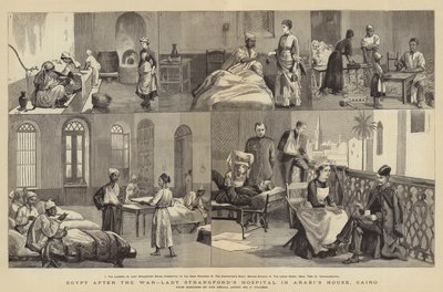 Savaştan sonra Mısır, Lady Strangford Hastanesi, Arabi'nin Evi, Kahire by Frederic Villiers