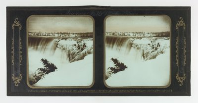 Niagara Şelalesi Kış Manzarası, Table Rock, Kanada Tarafı by Frederic and William Langenheim