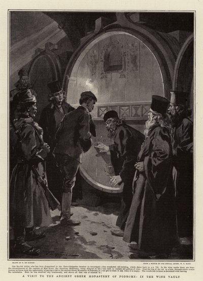Şarap Kasasındaki Antik Yunan Podrome Manastırı Ziyareti by Frederic de Haenen