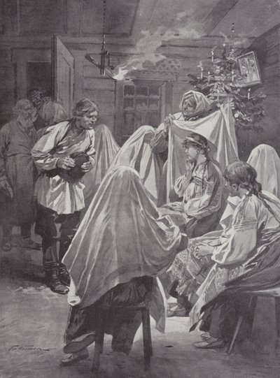 Noel arifesinde gelin seçimi by Frederic de Haenen