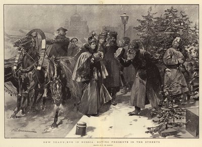 Rusya'da Yılbaşı Gecesi, Sokaklardan Hediye Almak by Frederic de Haenen