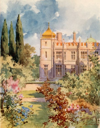 Kraliyet Sarayı, Livadia, Kırım by Frederic de Haenen
