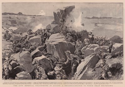 City Imperial Gönüllüleri İş Başında, Britstown yakınlarında Yürürlükte Bir Keşif by Frederic de Haenen