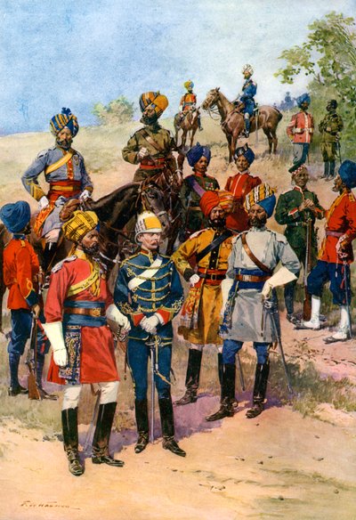 Kralların Hint Ordusunun Kendi Alayları. by Frederic de Haenen