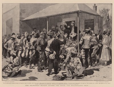 Kuşatma sırasında sadece Milyonerler için Üç Haftalık Pazar by Frederic de Haenen