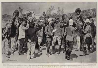 Lord Kitchener için Üç Şerefe, Başkomutan tarafından ele alındıktan sonra Ulusal İzciler
