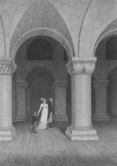 Kuledeki Şapel, şimdi Kayıt Ofisi, Londra olarak adlandırılıyor (gravür) by Frederick (after) Nash