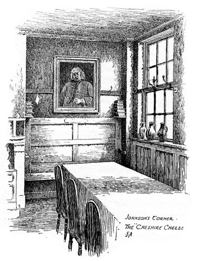 Johnsons Corner, Cheshire Cheese pub, Londra Şehri, 1912 by Frederick Adcock