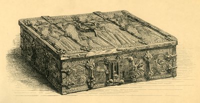 Ahşap ve deri tabut, 1350-1370, 1881. by Frederick Albert Slocombe