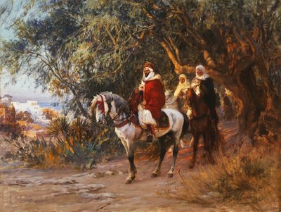 Atlı Araplar, 1892 by Frederick Arthur Bridgman