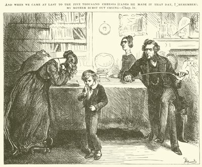 David Copperfield için İllüstrasyon by Frederick Barnard