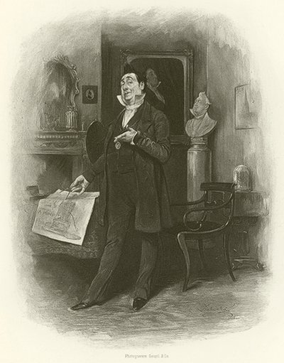 Mr. Pecksniff (gravure) by Frederick Barnard