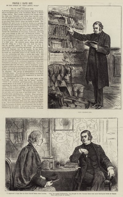 Tanıştığım İnsanlar, College Don by Frederick Barnard