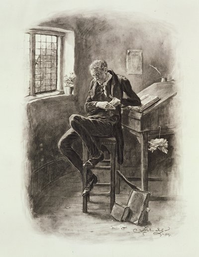 Uriah Heep, Thomas Archer tarafından yayınlanan 'Charles Dickens: A Gossip about his Life'dan, 1894 dolaylarında yayınlandı by Frederick Barnard