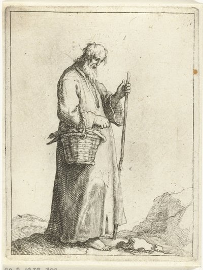 çiftçi, ile, sepet 15 küçük figür (dizi başlığı) by Frederick Bloemaert