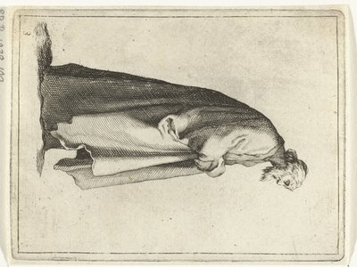 Uzun paltolu yaşlı adam 15 küçük figür (dizi başlığı) by Frederick Bloemaert