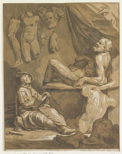 Başlık sayfası: Abraham Bloemaert, Orijinal ve ünlü konstryk çizim kitabı. Bölüm 1 by Frederick Bloemaert