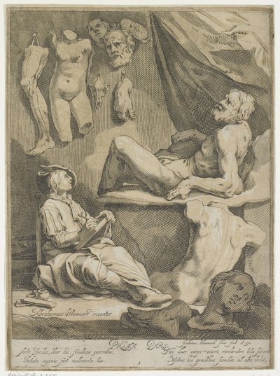 Özgün ve ünlü tasarım çizim kitabının başlık sayfası Başlık sayfası: Abraham Bloemaert, Orijinal ve ünlü konstryk çizim kitabı. Bölüm 1 by Frederick Bloemaert