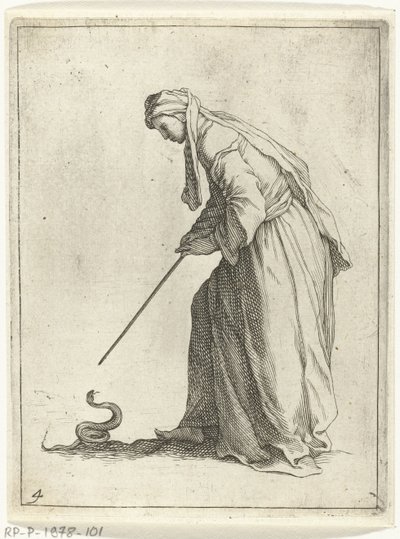 yılan olan kadın 15 küçük figür (dizi başlığı) by Frederick Bloemaert