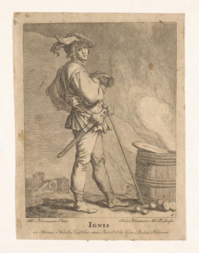 Havai fişek Ignis (nesne üzerindeki başlık) Dört Element (dizi adı) by Frederick Bloemaert