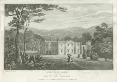 Armitage Parkı: gravür ve [c 1830] by Frederick Calvert