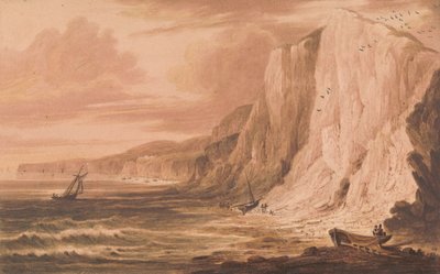 Culver Cliff, Sandown Körfezi, Wight Adası by Frederick Calvert