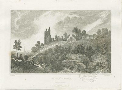 Dudley Kalesi: gravür ve [19. yüzyıl] by Frederick Calvert