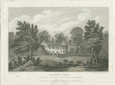 Meaford Hall: gravür ve [?19. yüzyılın ortaları] by Frederick Calvert