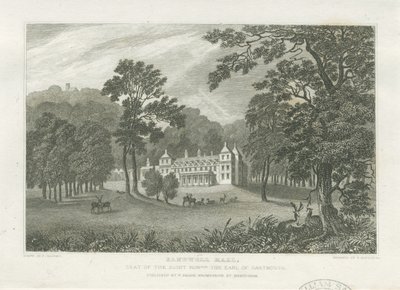 Sandwell Park - Salon: gravür ve [19. yüzyılın ortaları] (baskı) by Frederick Calvert