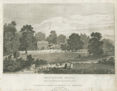 Smethwick Grove: gravür, nd [c 1830] (baskı) by Frederick Calvert