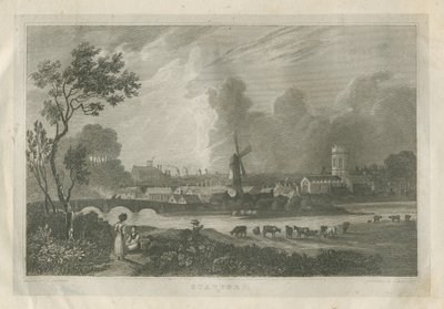 Stafford - Güney Batı Görünümü: gravür, nd [c 1830] by Frederick Calvert