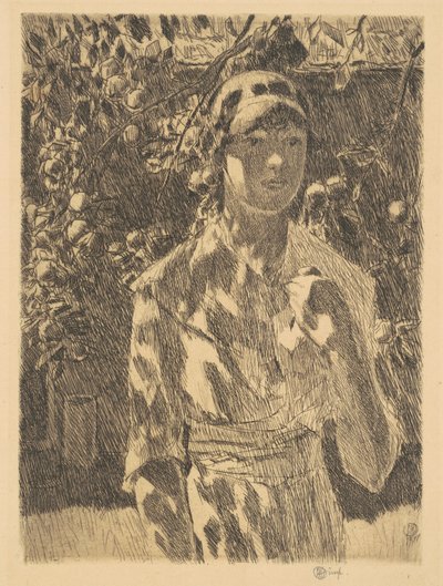 Helen Burke, 1917. by Frederick Childe Hassam