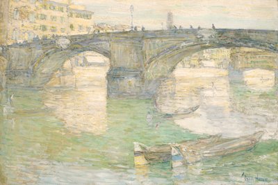 Ponte Santa Trinità, 1897. by Frederick Childe Hassam