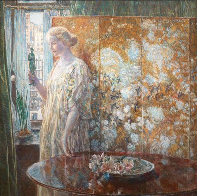 Tanagra İnşaatçılar, New York, 1918. by Frederick Childe Hassam