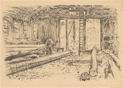 Spar Dükkanı, Gloucester, 1918. by Frederick Childe Hassam