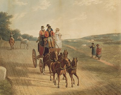 Posta Koçu, 1819 by Frederick Christian Lewis