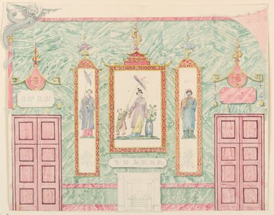 Duvar Yüksekliği, muhtemelen Ziyafet Salonu, Royal Pavilion, Brighton için by Frederick Crace