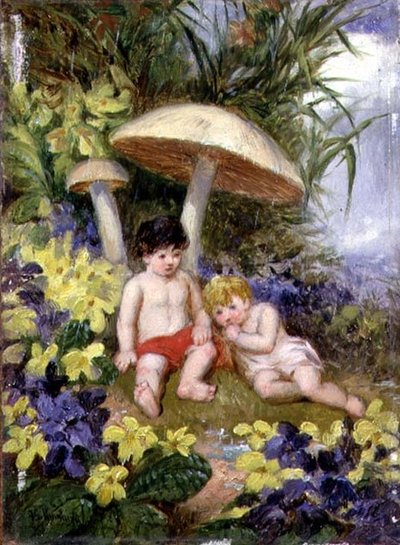 Four Seasons: İlkbahar (gemideki yağ) by Frederick Gerald Kinnaird