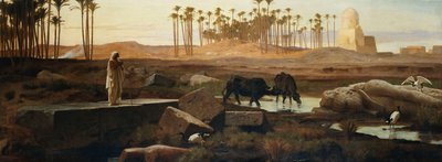 Memphis, Nil kıyısında, 1882 by Frederick Goodall