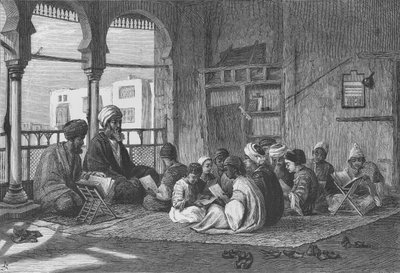 Butterworth und Heath tarafından oyulmuş Sultan Hassan Okulu by Frederick Goodall