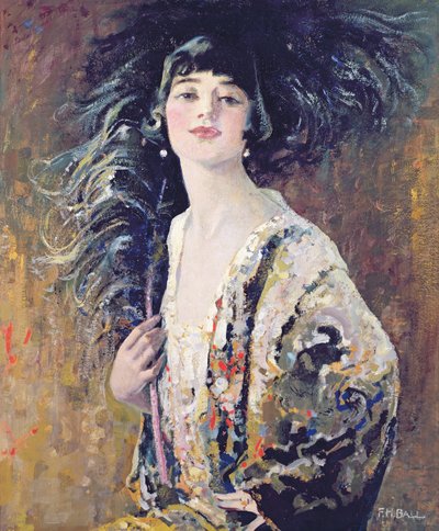 Kara Yelpaze, 1929 by Frederick Hammersley Ball
