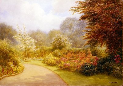 Azaleas Rectory Gardens, Brockhurst Hill (kağıt üzerine suluboya) by Frederick Henry Evans