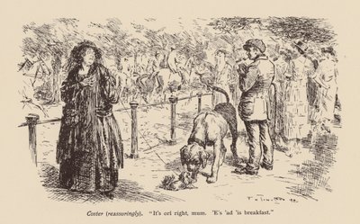 "Her şey yolunda anne. Kahvaltısını yaptı" (lito) by Frederick Henry Townsend