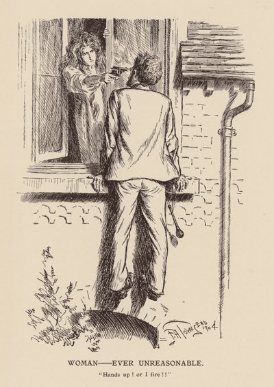 Kadın - Ever Unreasonable (taş baskı) by Frederick Henry Townsend