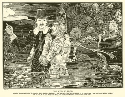 Ölüm Nehri (gravür) by Frederick Hurten Rhead